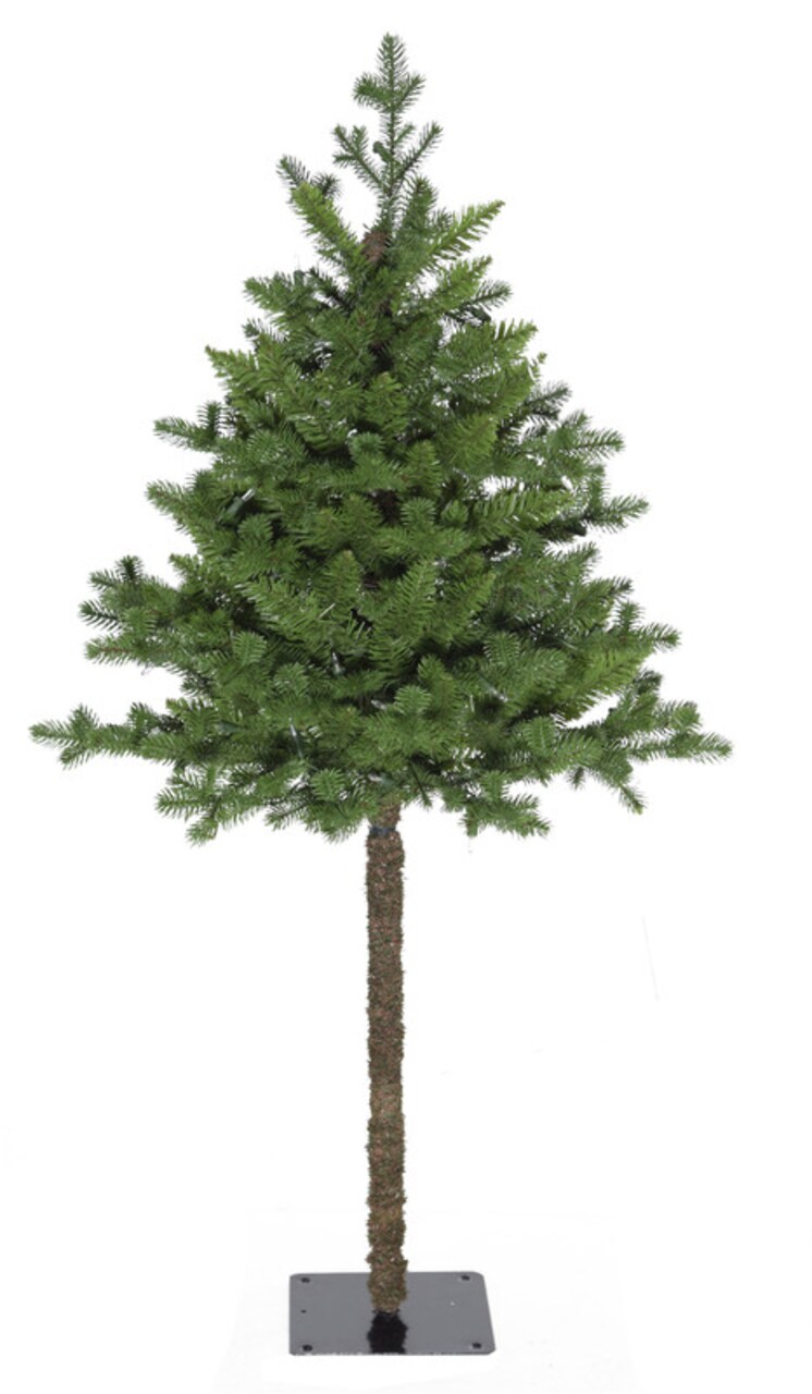 Artificial Christmas Tree - Pet and Toddler Safe, Metal Stand, Realistic Pine Branches, Top Half